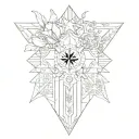 Create a patchwork sleeve featuring elements of Maltese culture, such as the Maltese cross and geographical outline tattoo design idea