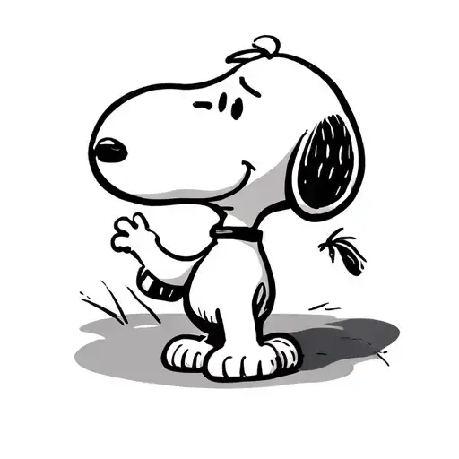 Snoopy tattoo design idea