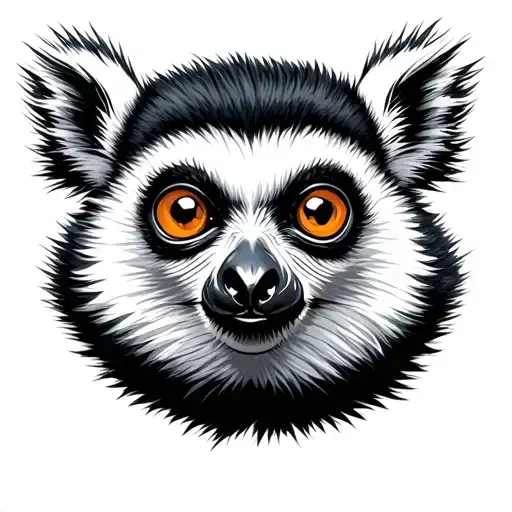 tactical lemur tattoo design idea