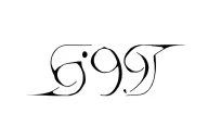 minimalistic text gothic g59 tattoo design idea