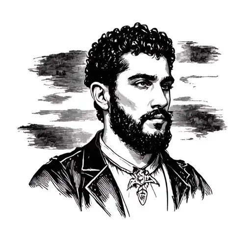 Portrait de Cesar tattoo design idea