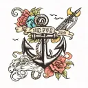 hope anchors the soul tattoo design idea