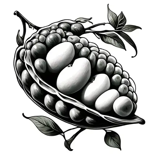 2 Peas In A Pod tattoo design idea