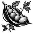 2 Peas In A Pod tattoo design idea