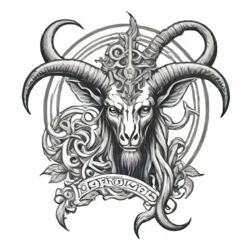 baphomet tattoo design idea