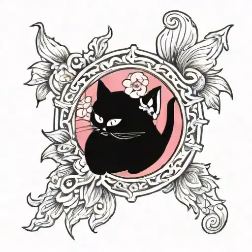 girl pussy finger tattoo design idea