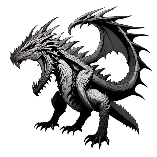 Monster hunter odogaron tattoo design idea