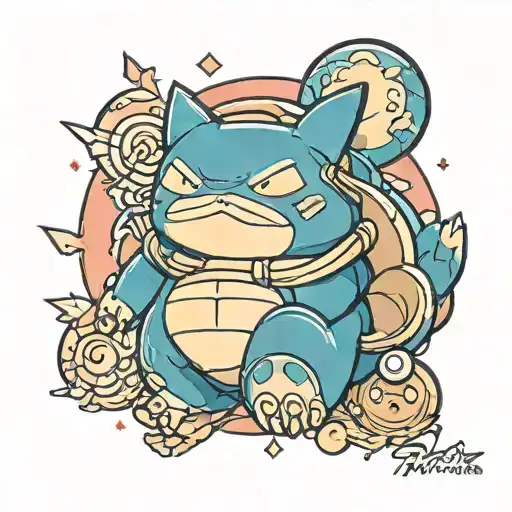snorlax tattoo design idea
