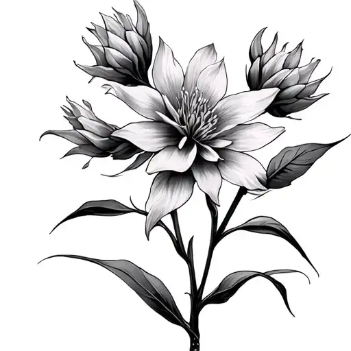 indian paintbrush tattoo design idea
