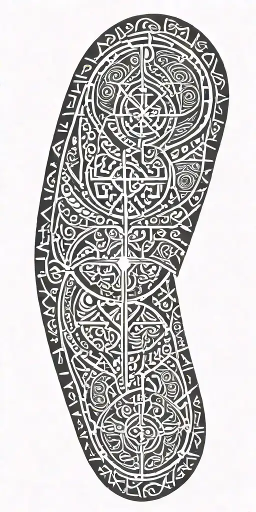 Polynesian tribal patterns tattoo design idea