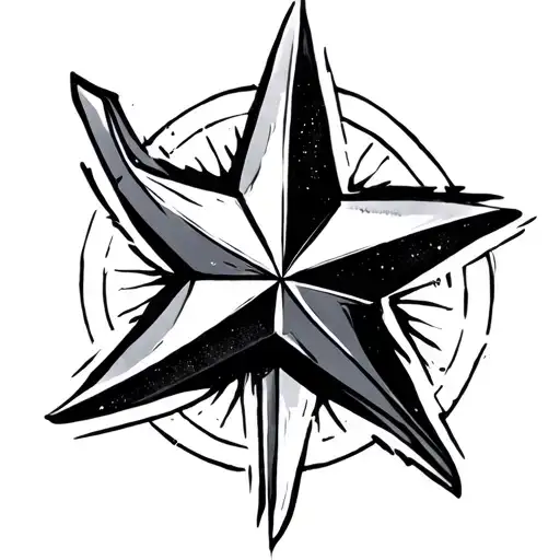 Nautical Star tattoo design idea
