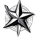 Nautical Star tattoo design idea