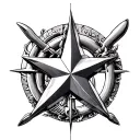 Nautical Star tattoo design idea