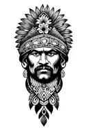 mexican Zapata Polynesian tribal design inspired tattoo tattoo design idea