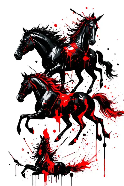 four horsemen tattoo design idea