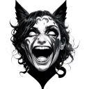 Ahegao tattoo design idea