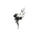 Filler Clouds and Smoke tattoo design idea