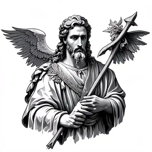 Saint Andrew tattoo design idea