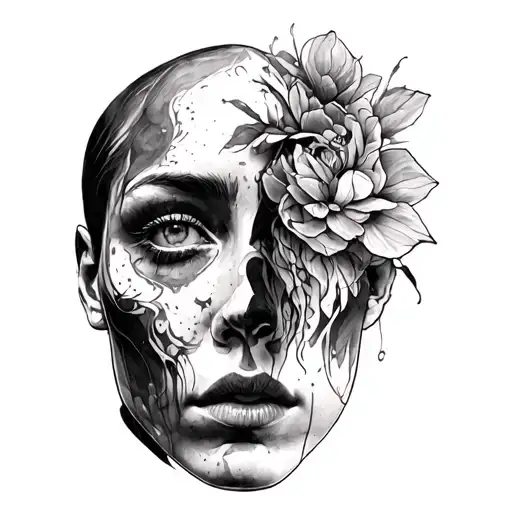 borderline personality disorder with psychosis tattoo design idea