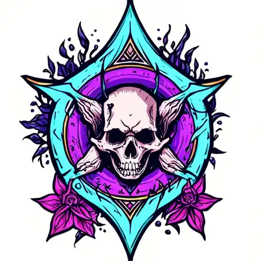 wiccan inspired tattoo design idea