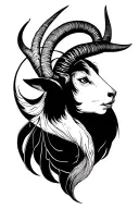 Capricorn tattoo design idea