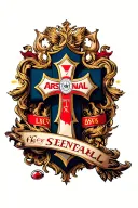 cross tattoo Arsenal football club God tattoo design idea