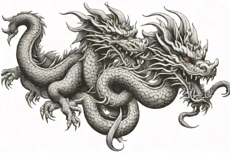 dragon chines tattoo design idea