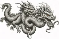 dragon chines tattoo design idea