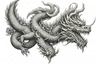 dragon chines tattoo design idea