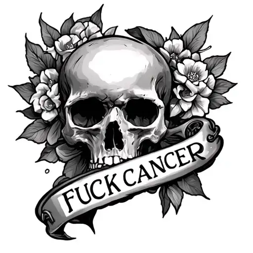 Fuck Cancer tattoo design idea