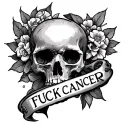 Fuck Cancer tattoo design idea