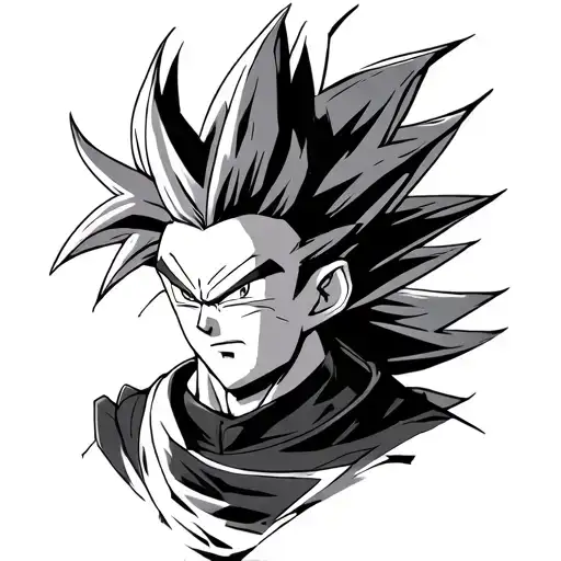 Gogeta Super Saiyan 4 tattoo design idea