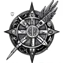 star wars religion symbols in one tattoo design idea