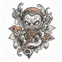 mine puppet tattoo design idea