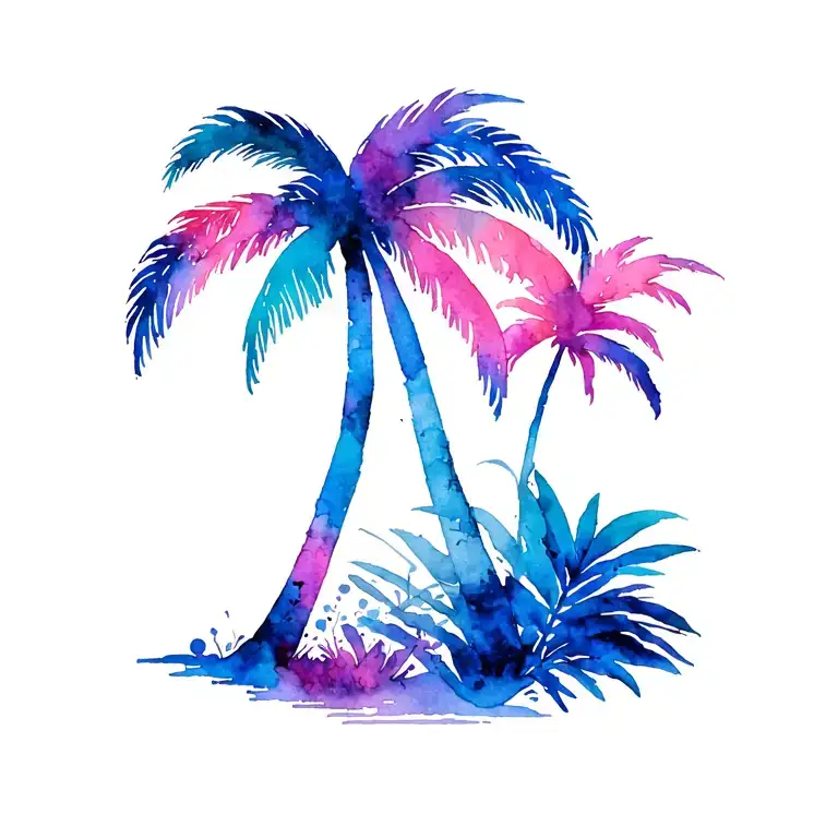 "Inaia Hayden Madiana" Martinique Palm Tree tattoo design idea