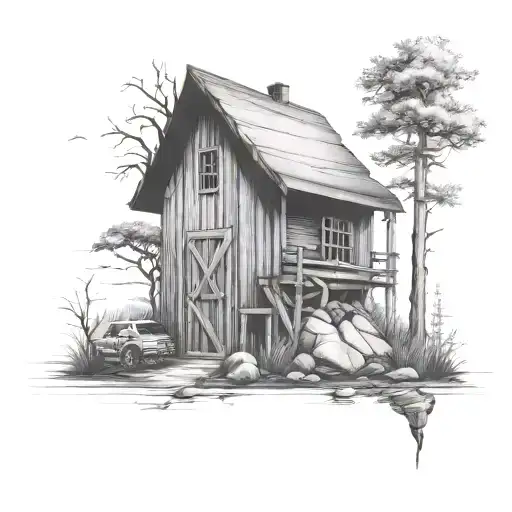 arkansas outdoors tattoo design idea