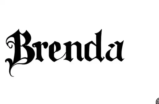 "Brenda " tattoo design idea
