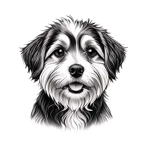 Daisy Dog tattoo design idea