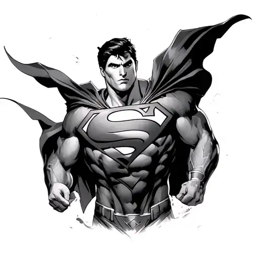 Superman tattoo design idea