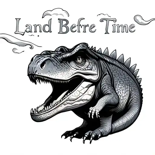Land Before Time tattoo design idea