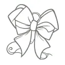 very simple bow inspired by doremi character hazuki tattoo design idea