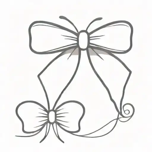 very simple bow inspired by doremi character hazuki tattoo design idea