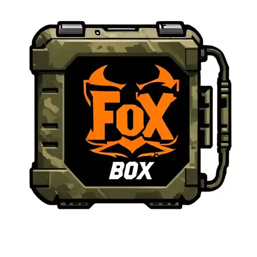 "Fox Box" "Fox Box" "Fox Box" Product logo for a mobile satelite battery pack for the military. tattoo design idea