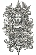 bbc qos blacked tattoo design idea