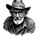 passed grandpa laid brick tattoo design idea