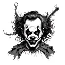Evil Clown tattoo design idea