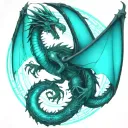 bipolar affectivity dragon two heads remove wing attached tattoo design idea