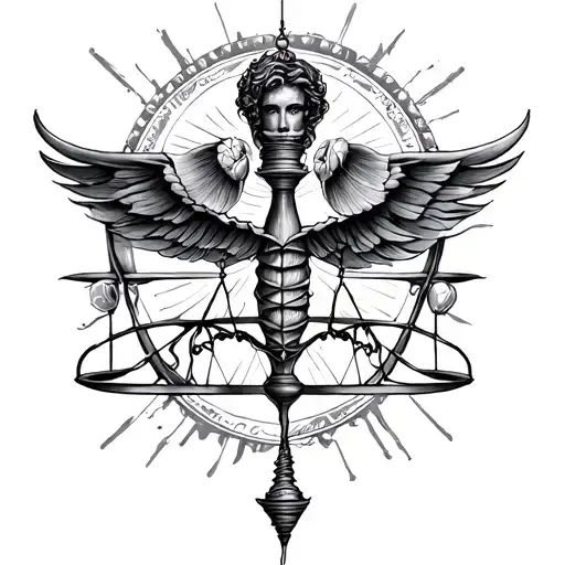 Libra Gemini tattoo design idea