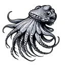 cuttlefish tattoo design idea