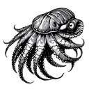 cuttlefish tattoo design idea